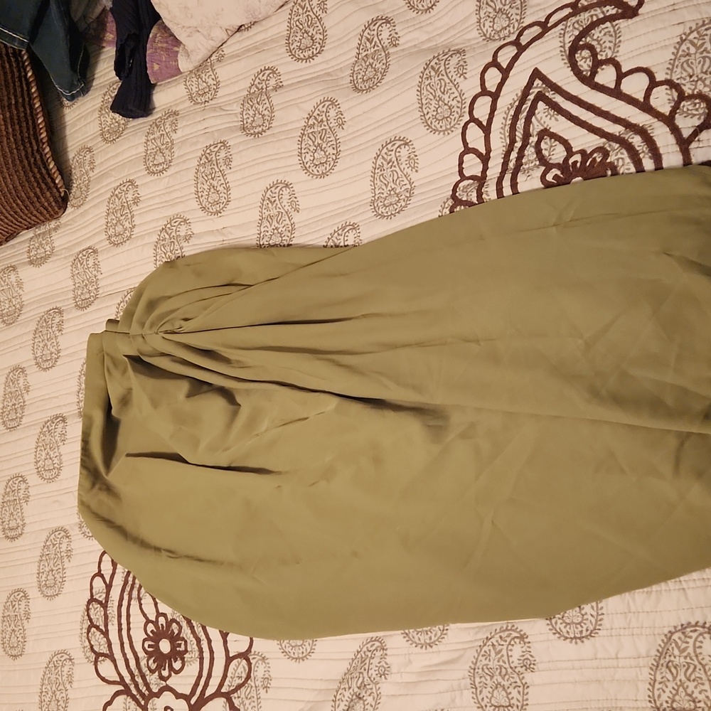 Green skirt